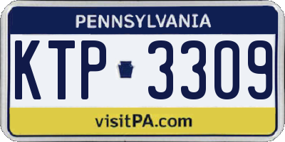 PA license plate KTP3309