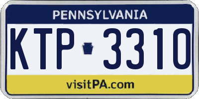 PA license plate KTP3310