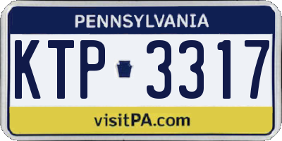 PA license plate KTP3317
