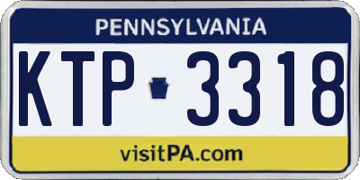 PA license plate KTP3318