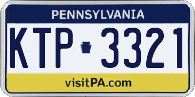 PA license plate KTP3321