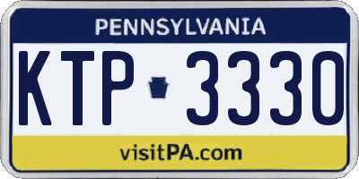 PA license plate KTP3330