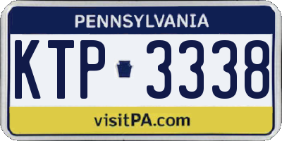 PA license plate KTP3338