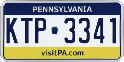 PA license plate KTP3341