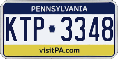 PA license plate KTP3348