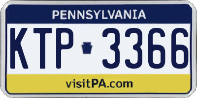 PA license plate KTP3366