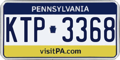 PA license plate KTP3368