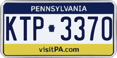 PA license plate KTP3370