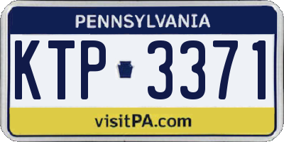 PA license plate KTP3371