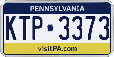 PA license plate KTP3373