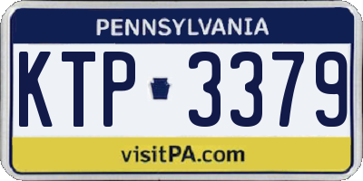 PA license plate KTP3379