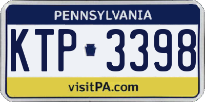 PA license plate KTP3398