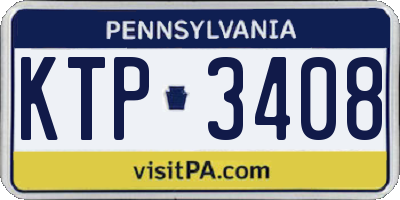 PA license plate KTP3408