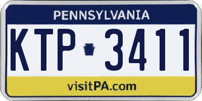 PA license plate KTP3411