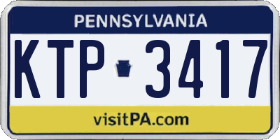 PA license plate KTP3417