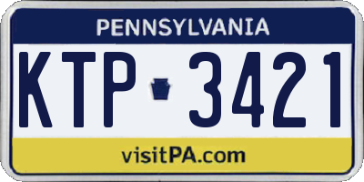 PA license plate KTP3421