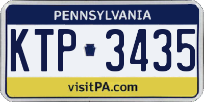 PA license plate KTP3435