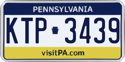 PA license plate KTP3439
