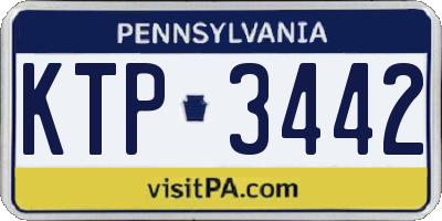 PA license plate KTP3442