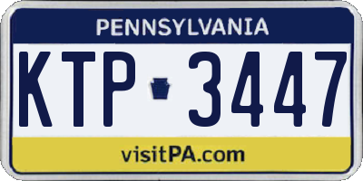 PA license plate KTP3447