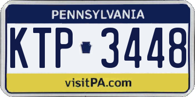 PA license plate KTP3448