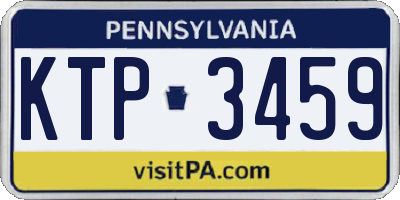PA license plate KTP3459