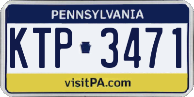 PA license plate KTP3471