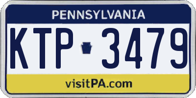 PA license plate KTP3479