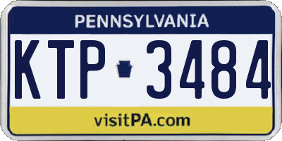PA license plate KTP3484