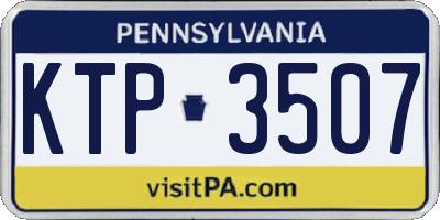 PA license plate KTP3507
