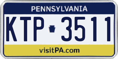 PA license plate KTP3511