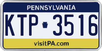 PA license plate KTP3516