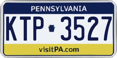 PA license plate KTP3527