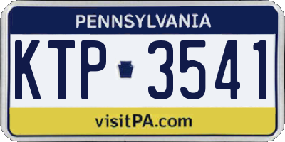 PA license plate KTP3541