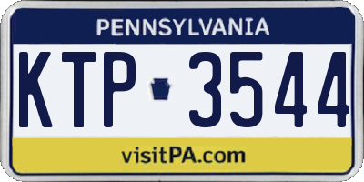 PA license plate KTP3544