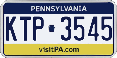 PA license plate KTP3545