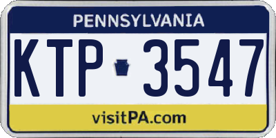 PA license plate KTP3547