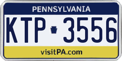 PA license plate KTP3556