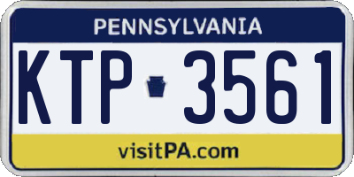 PA license plate KTP3561