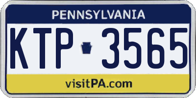 PA license plate KTP3565