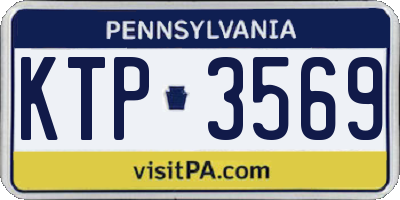 PA license plate KTP3569