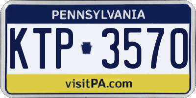 PA license plate KTP3570