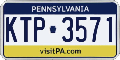 PA license plate KTP3571