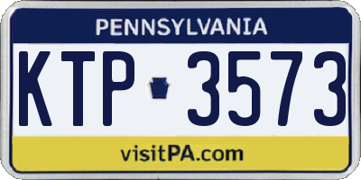 PA license plate KTP3573