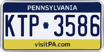 PA license plate KTP3586