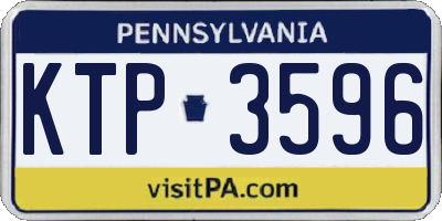 PA license plate KTP3596
