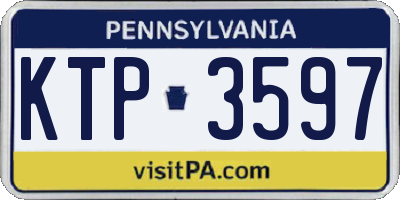 PA license plate KTP3597