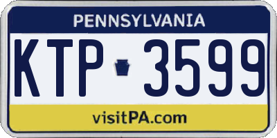 PA license plate KTP3599