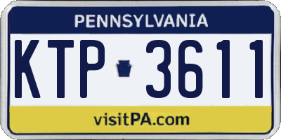PA license plate KTP3611