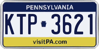 PA license plate KTP3621